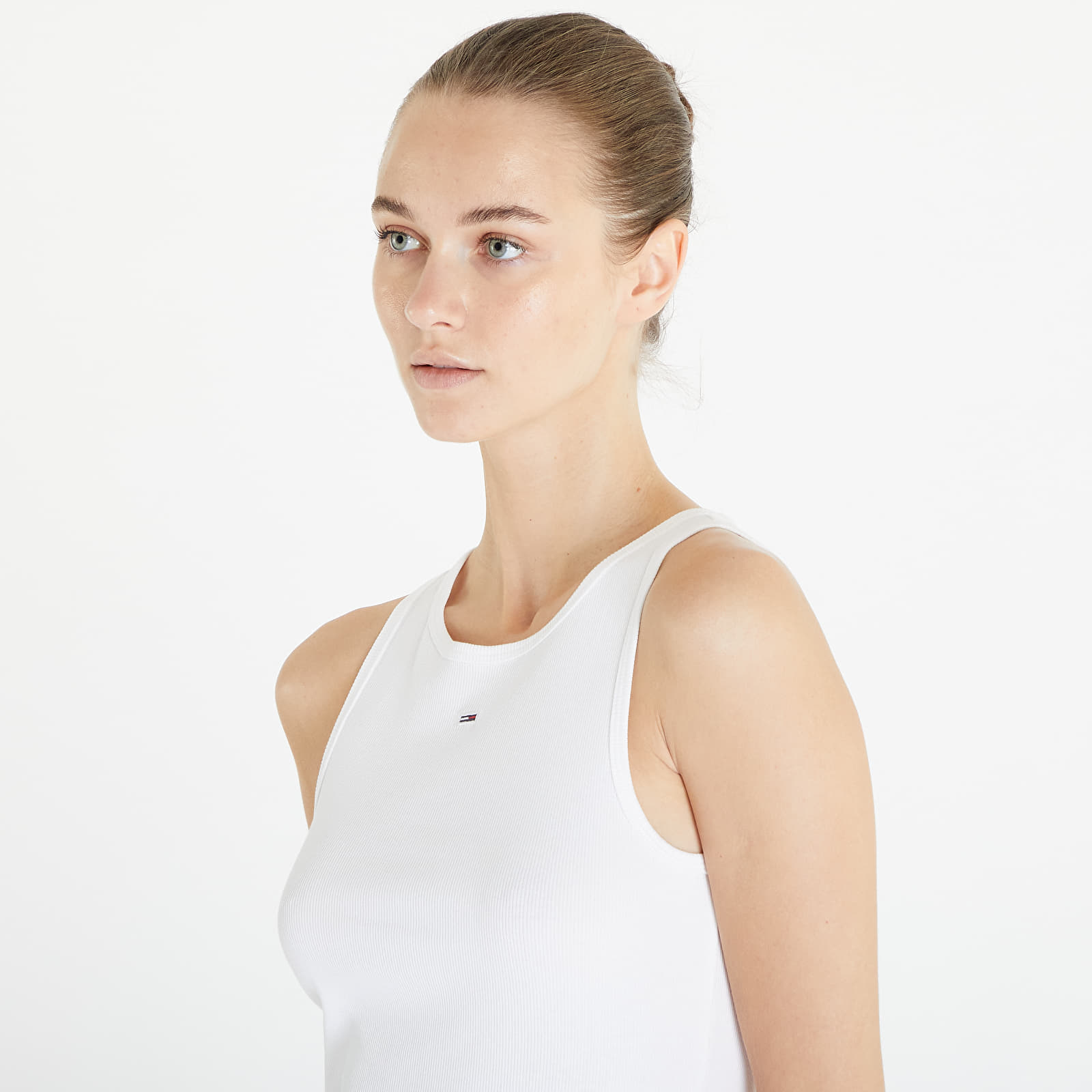 Vests Tommy Jeans Essential Rib Tank White