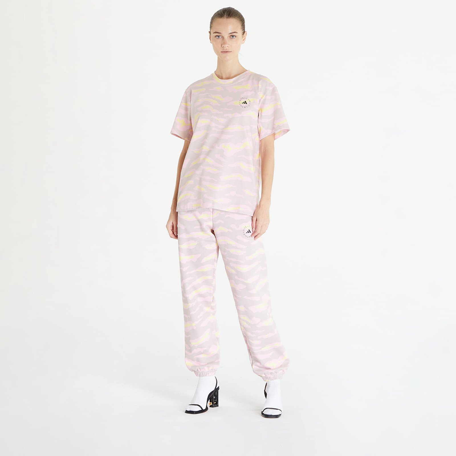Joggebukser adidas x Stella McCartney Sweatpants New Rose/ Yellow/ True Pink