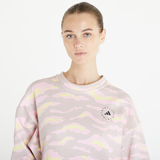 Hoodies and sweatshirts adidas x Stella McCartney Sweatshirt New Rose/  Yellow/ True Pink | Footshop