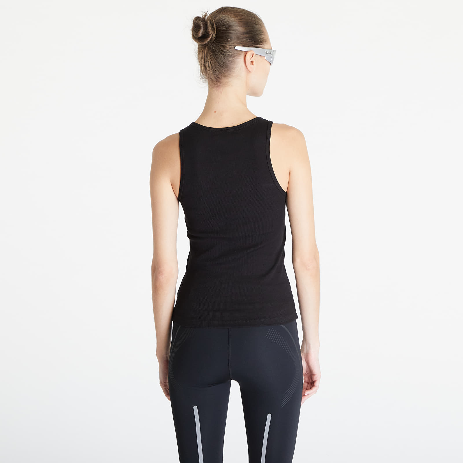 Koszulki na ramiączkach Tommy Jeans Essential Rib Tank Black