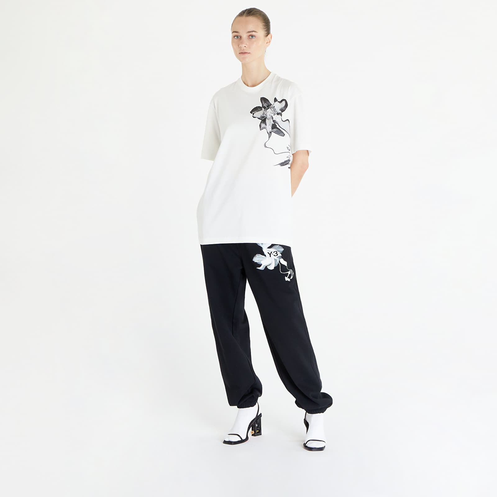 Tričká Y-3 Graphic Short Sleeve Tee UNISEX Off White