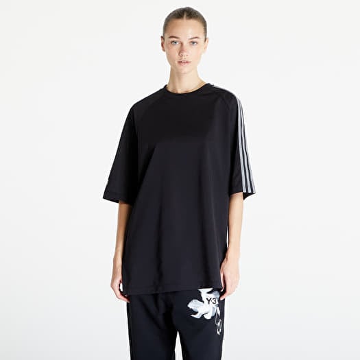 Tričko Y-3 3-Stripes Short Sleeve Tee UNISEX Black/ Off White