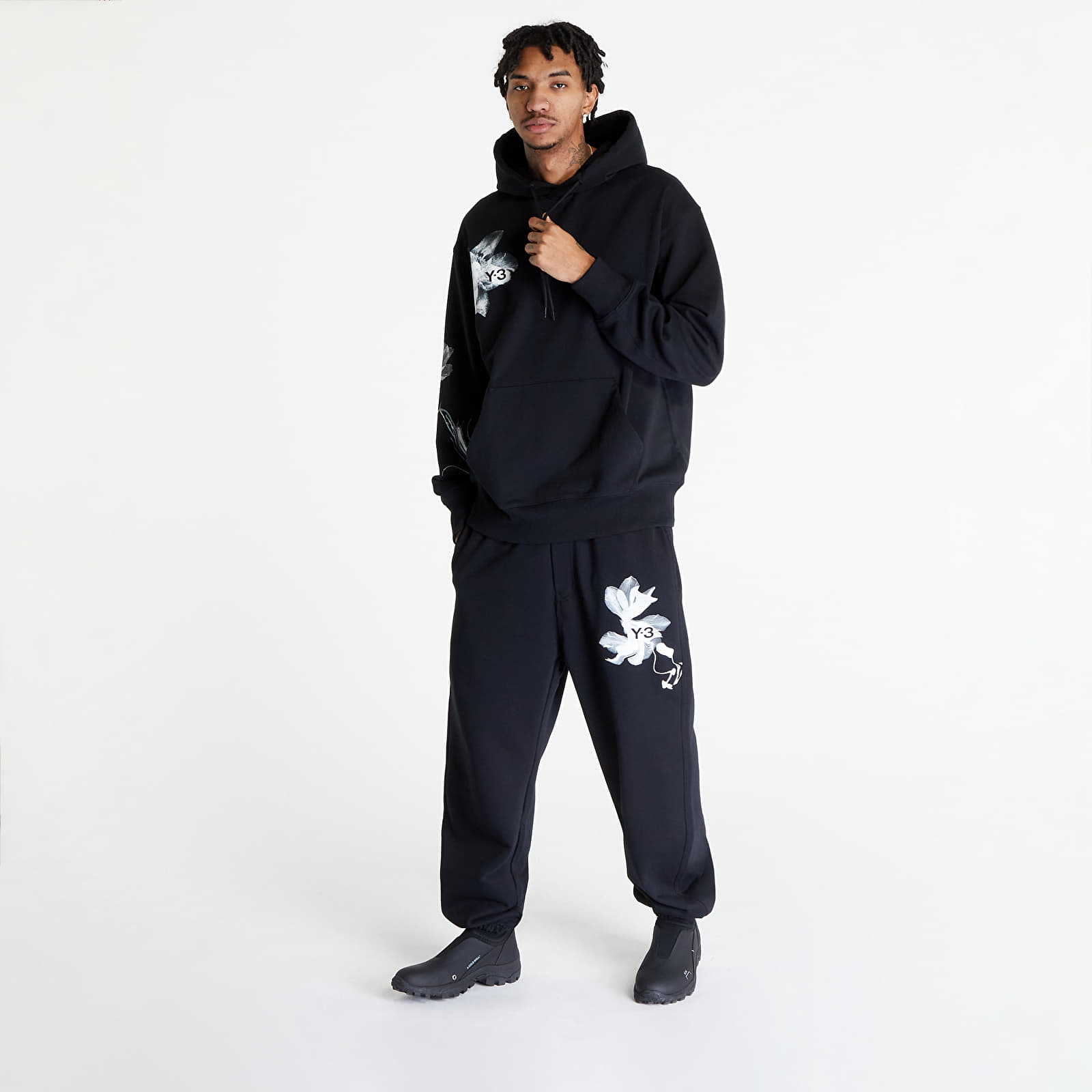 Hettegensere og sweatshirts Y-3 Graphic French Terry Hoodie UNISEX Black