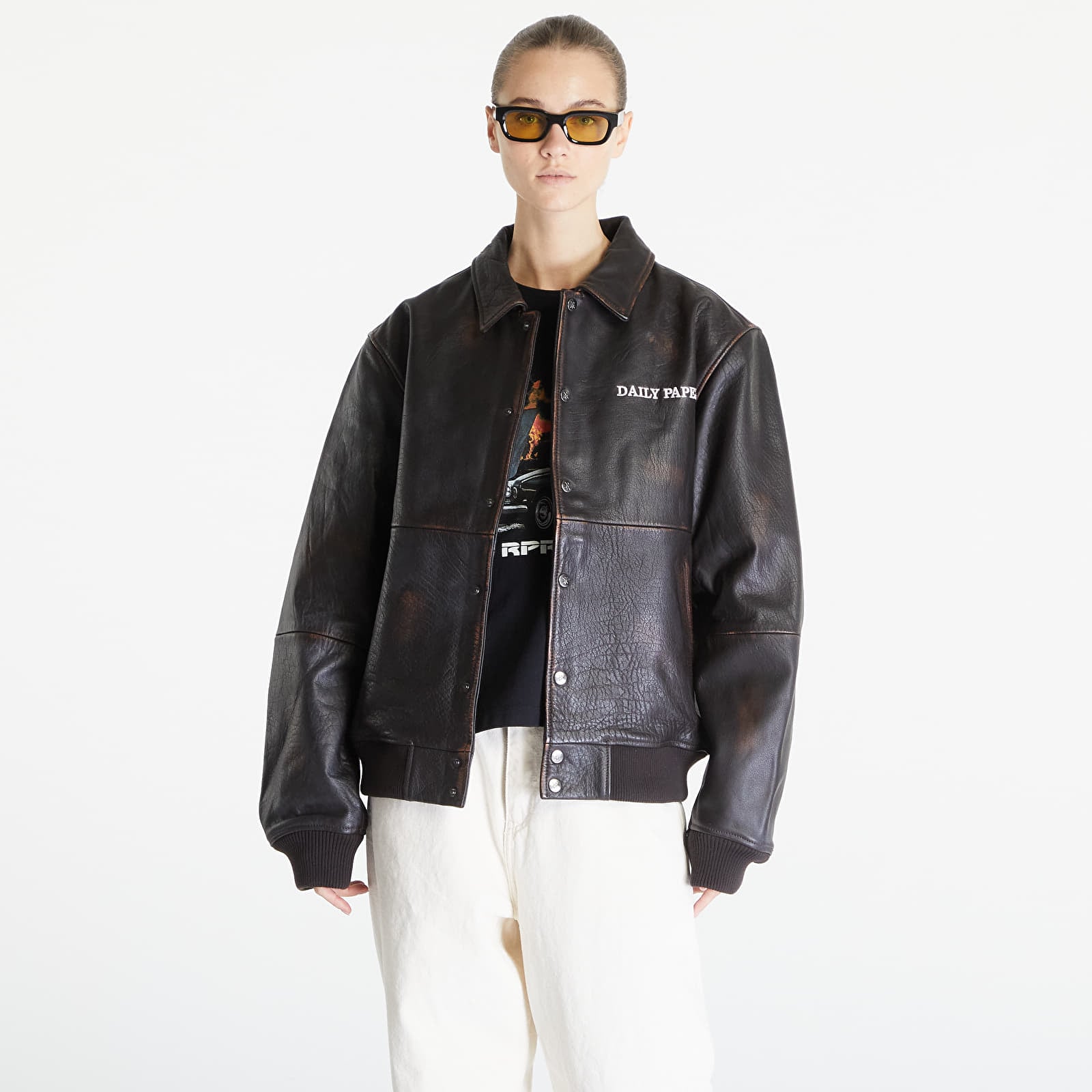 Giacche Daily Paper Rovin Jacket Dark Brown