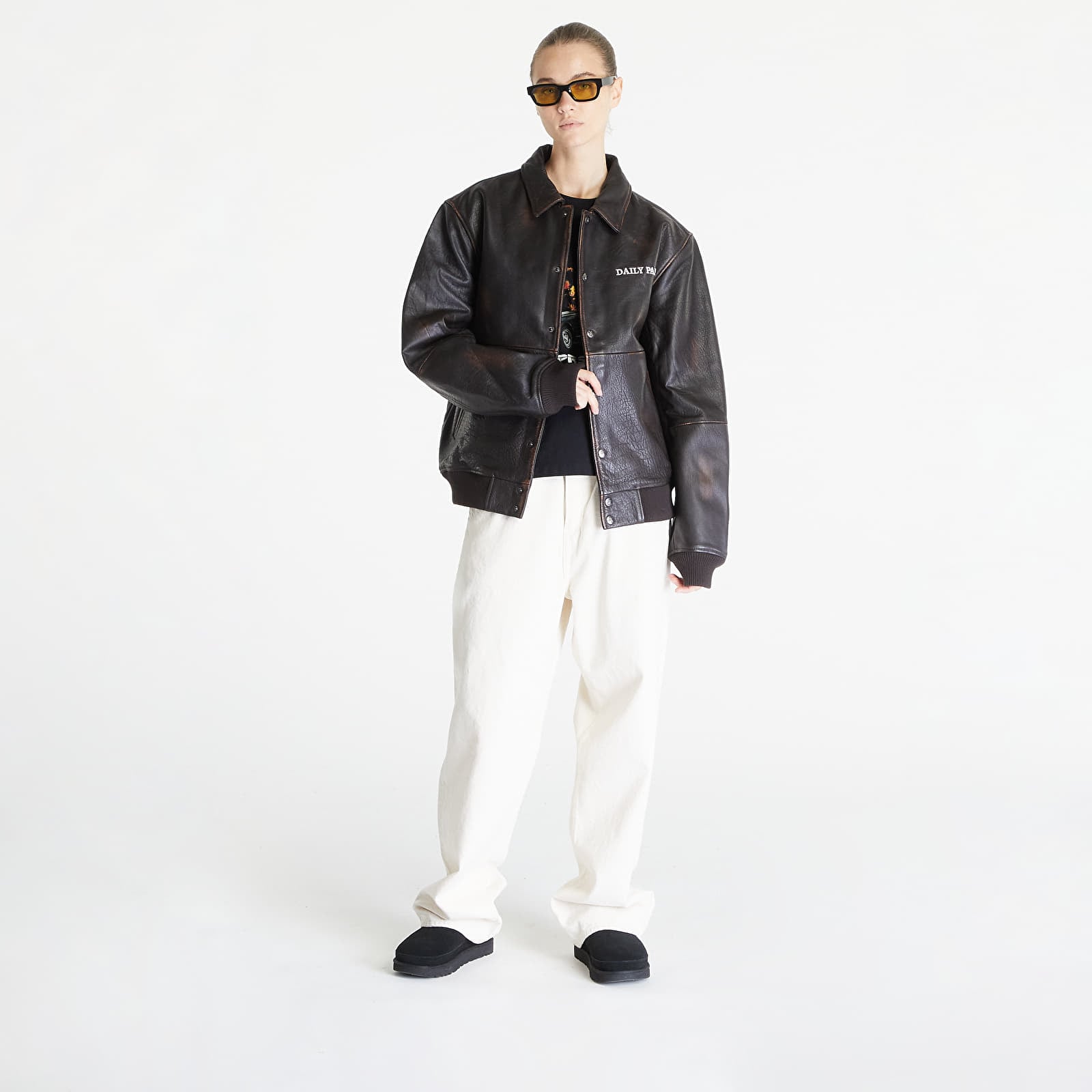 Giacche Daily Paper Rovin Jacket Dark Brown