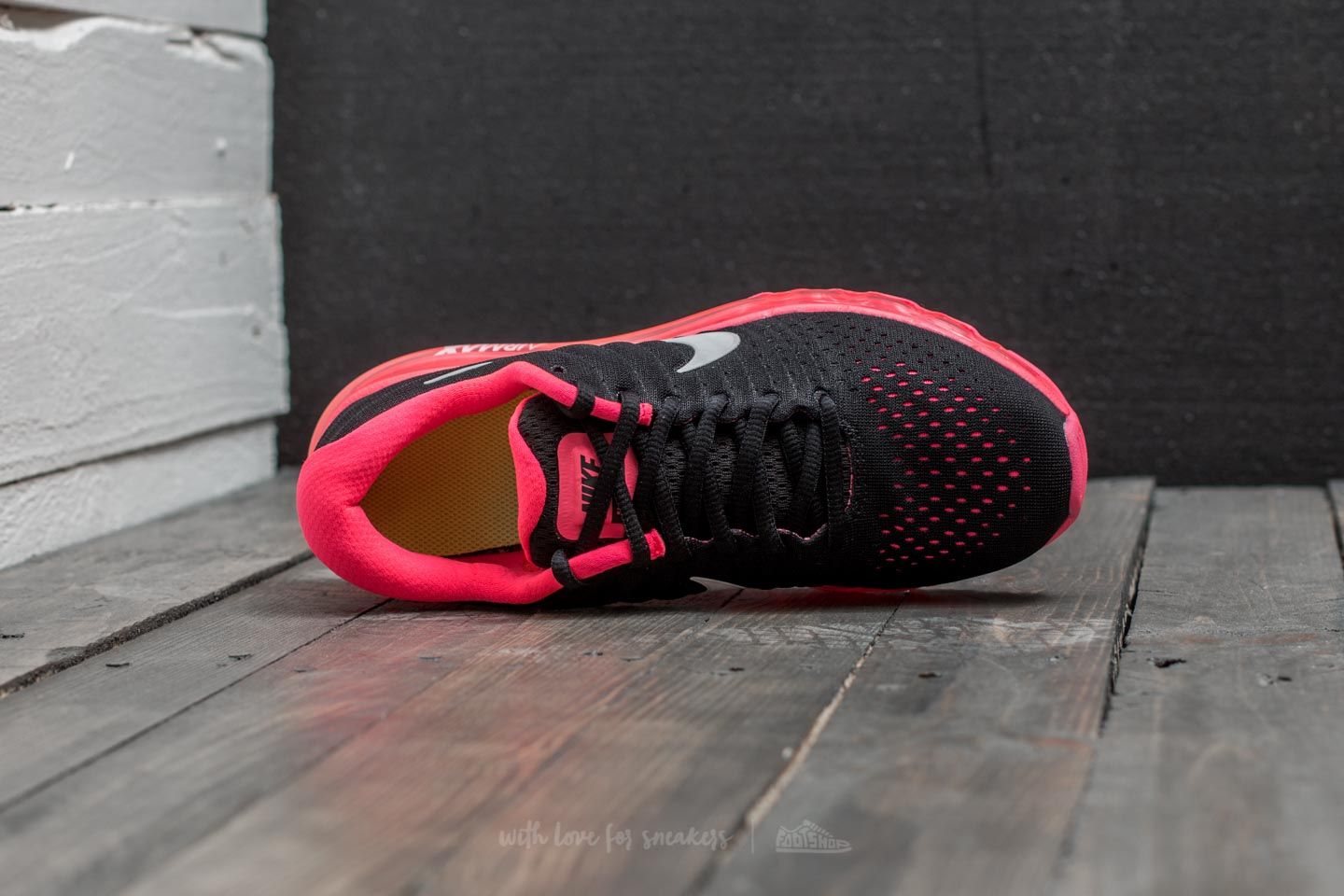 Women's shoes Nike Air Max 2017 (GS) Black/ White-Racer Pink