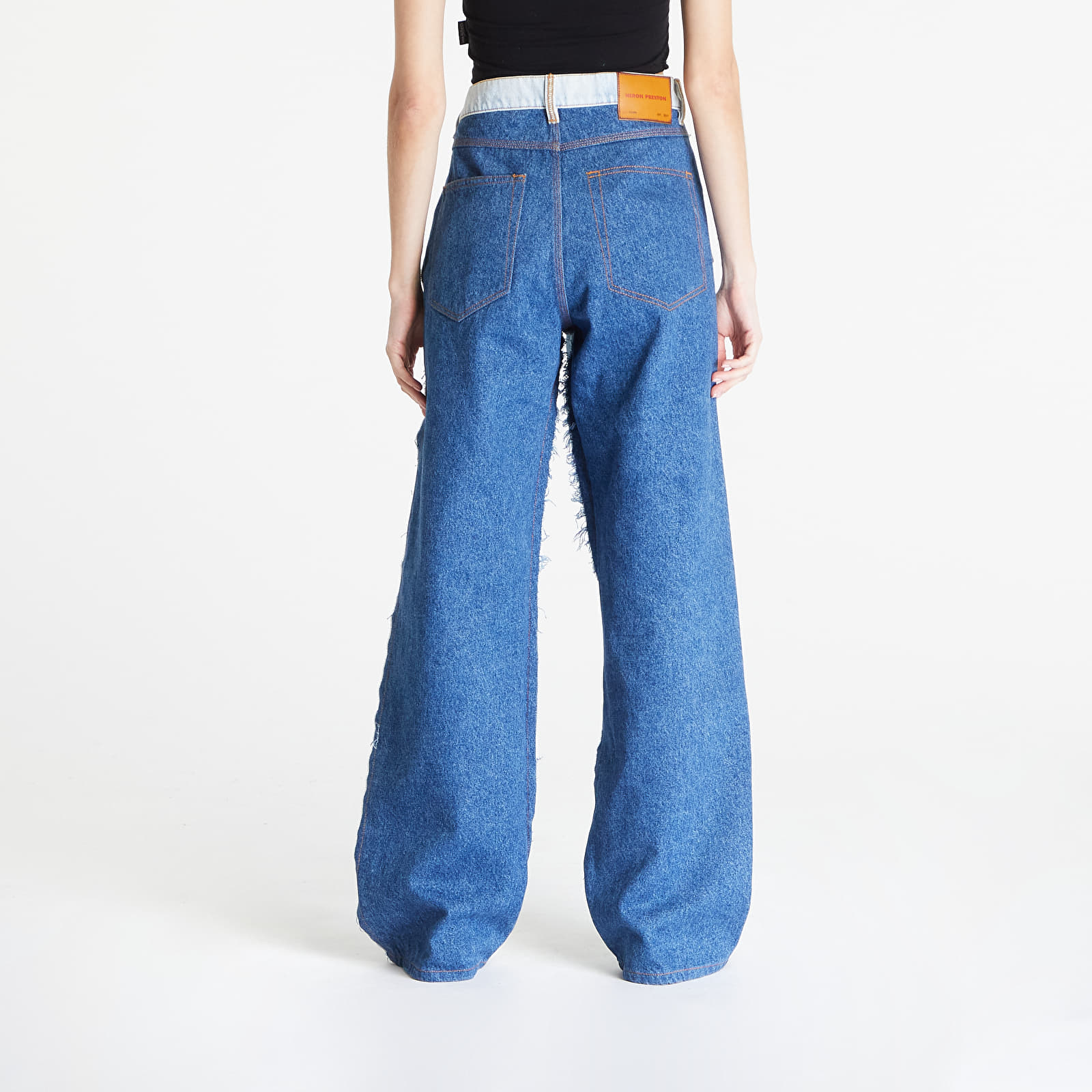 Džíny HERON PRESTON Washed Insideout Carpenter Indigo/ Black