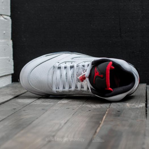 Nike Air Jordan 5 Retro White/ University Red-Black | Footshop
