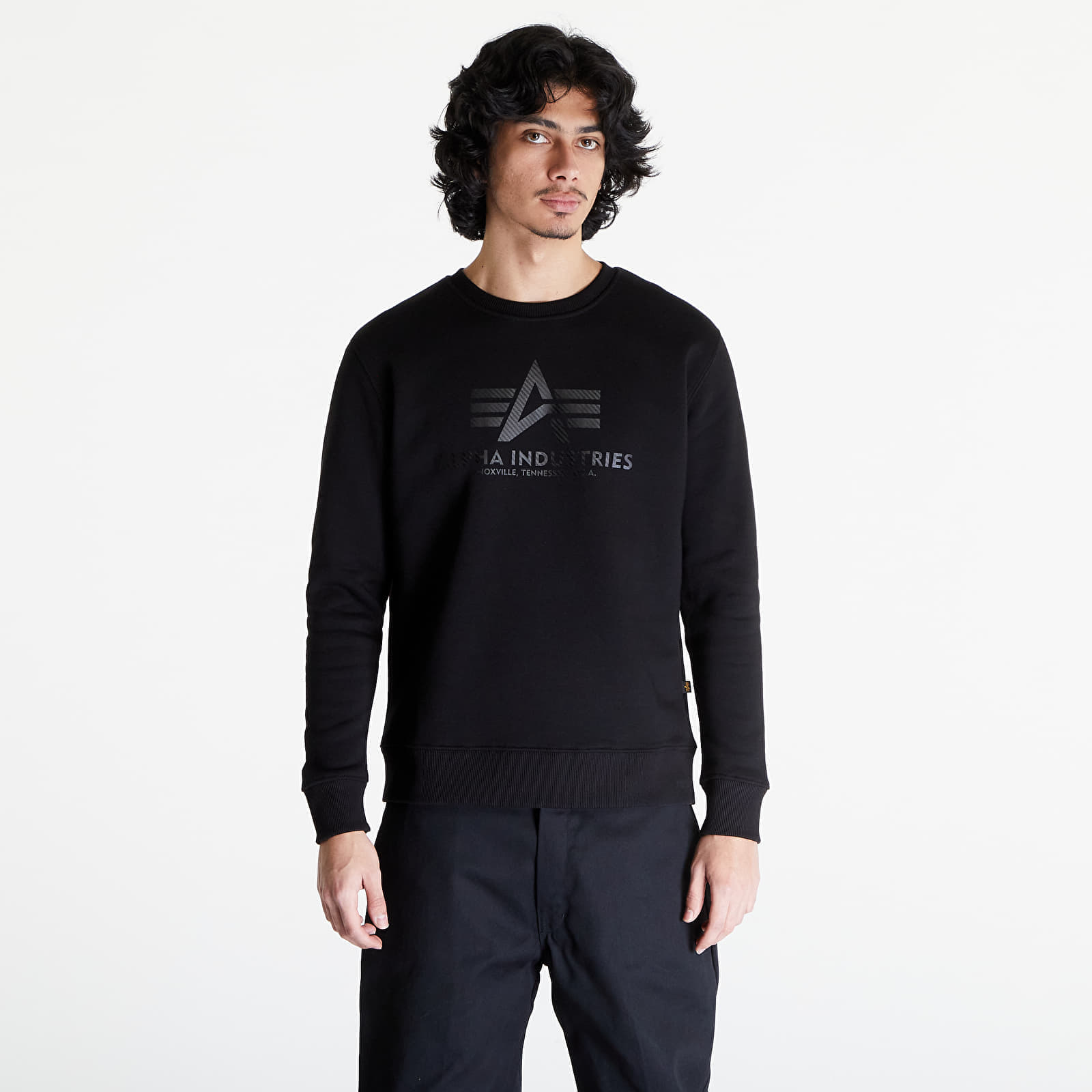Суитшърти Alpha Industries Basic Sweater Carbon Black/ Black