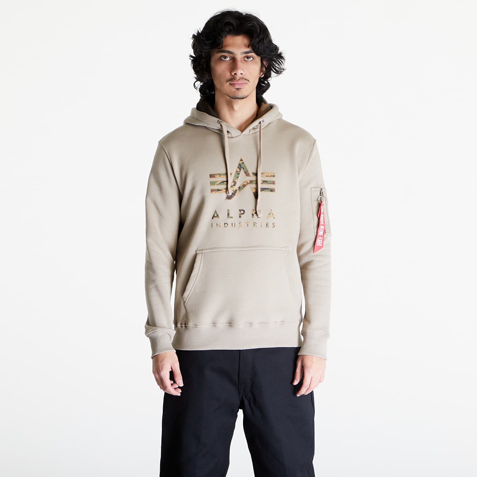 Суичърти Alpha Industries Camo TPU Hoody Vintage Sand