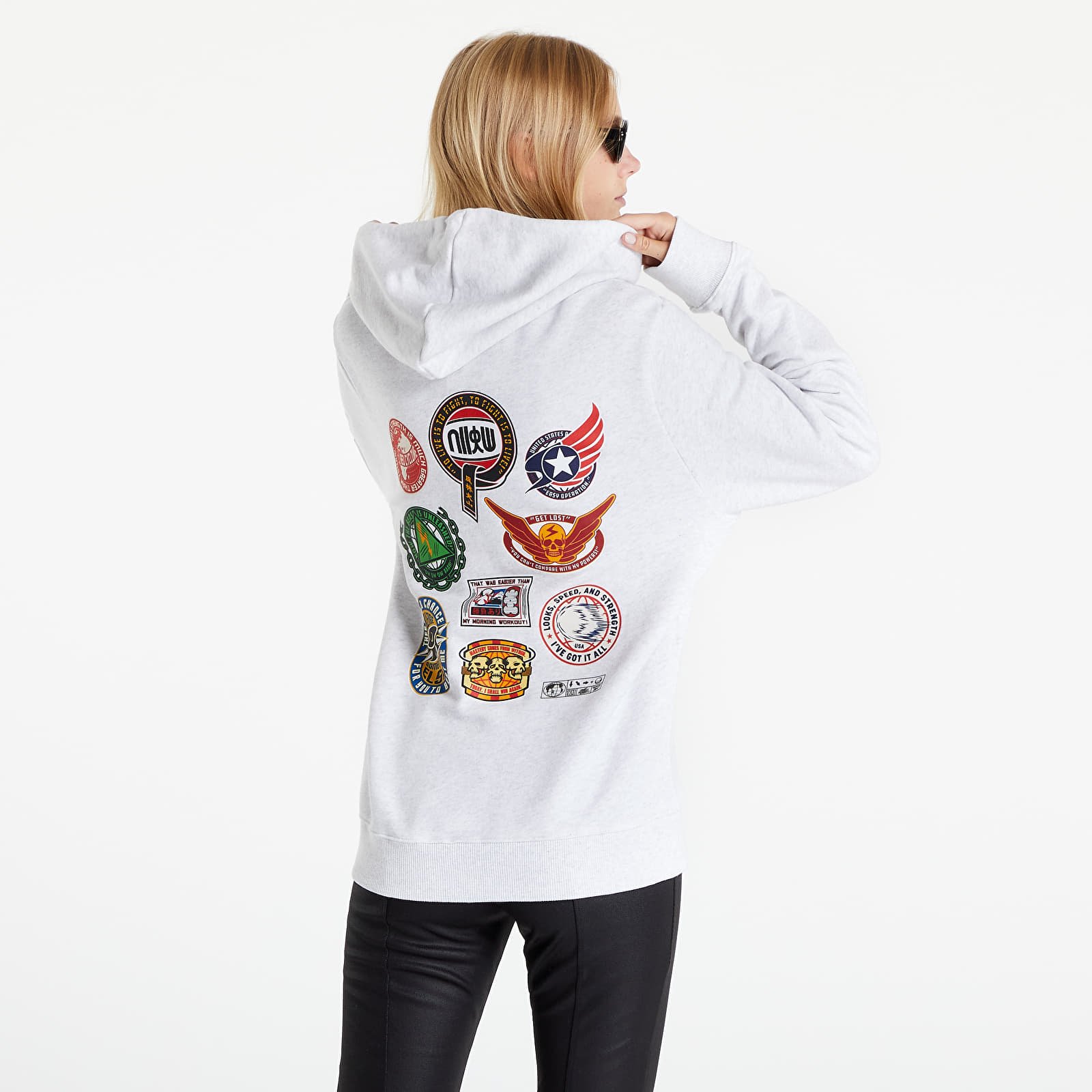 Sweatshirts Reebok Sf Graphic Hoodie UNISEX White Melange