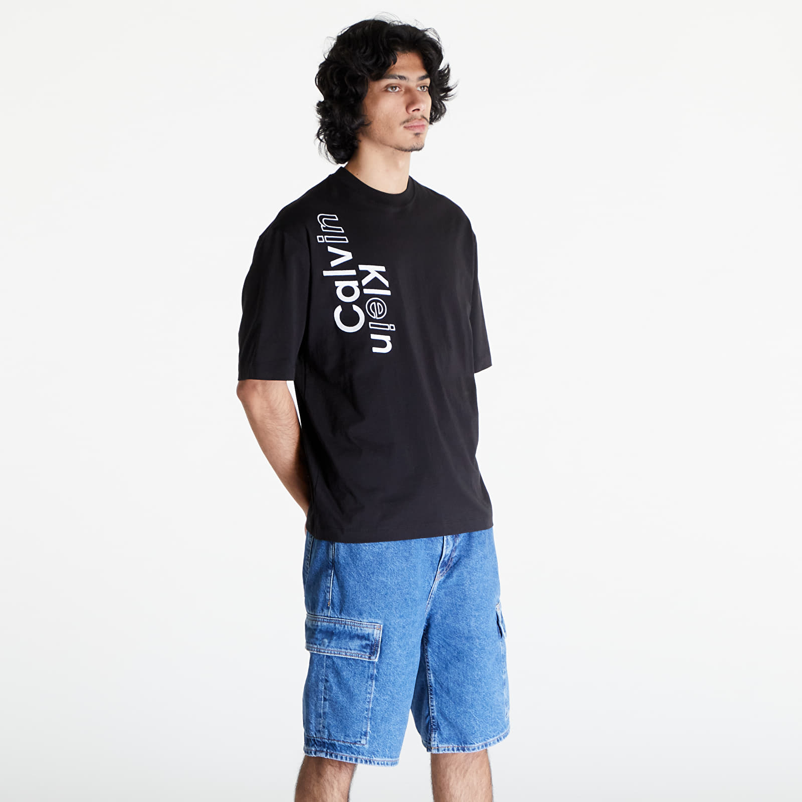 Majice T-shirt Calvin Klein Jeans Blocking Graphic Short Sleeve Tee Black