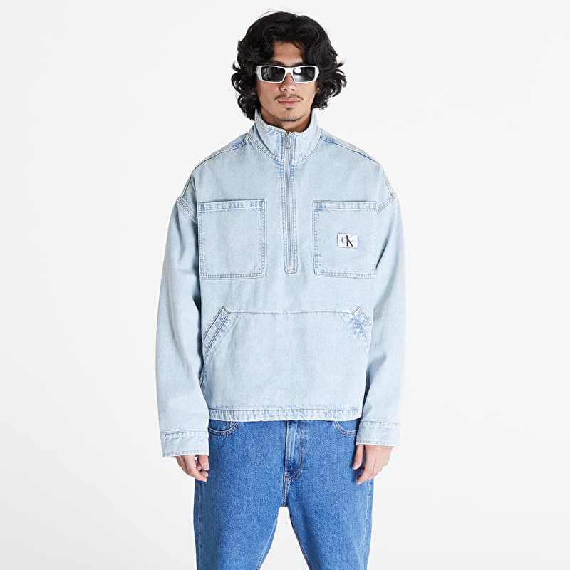 Bunda Calvin Klein Jeans Denim Pop Over Jacket Denim Light