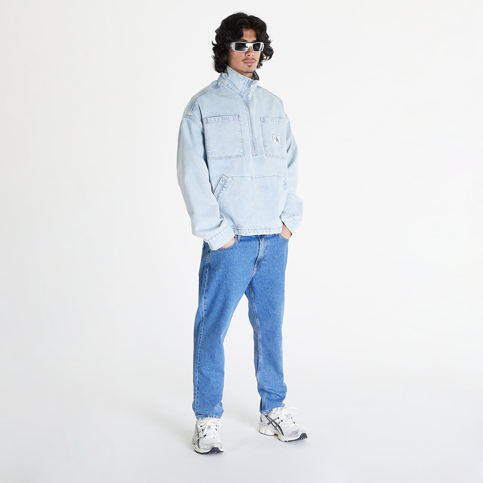 Jackets Calvin Klein Jeans Denim Pop Over Jacket Denim Light Footshop