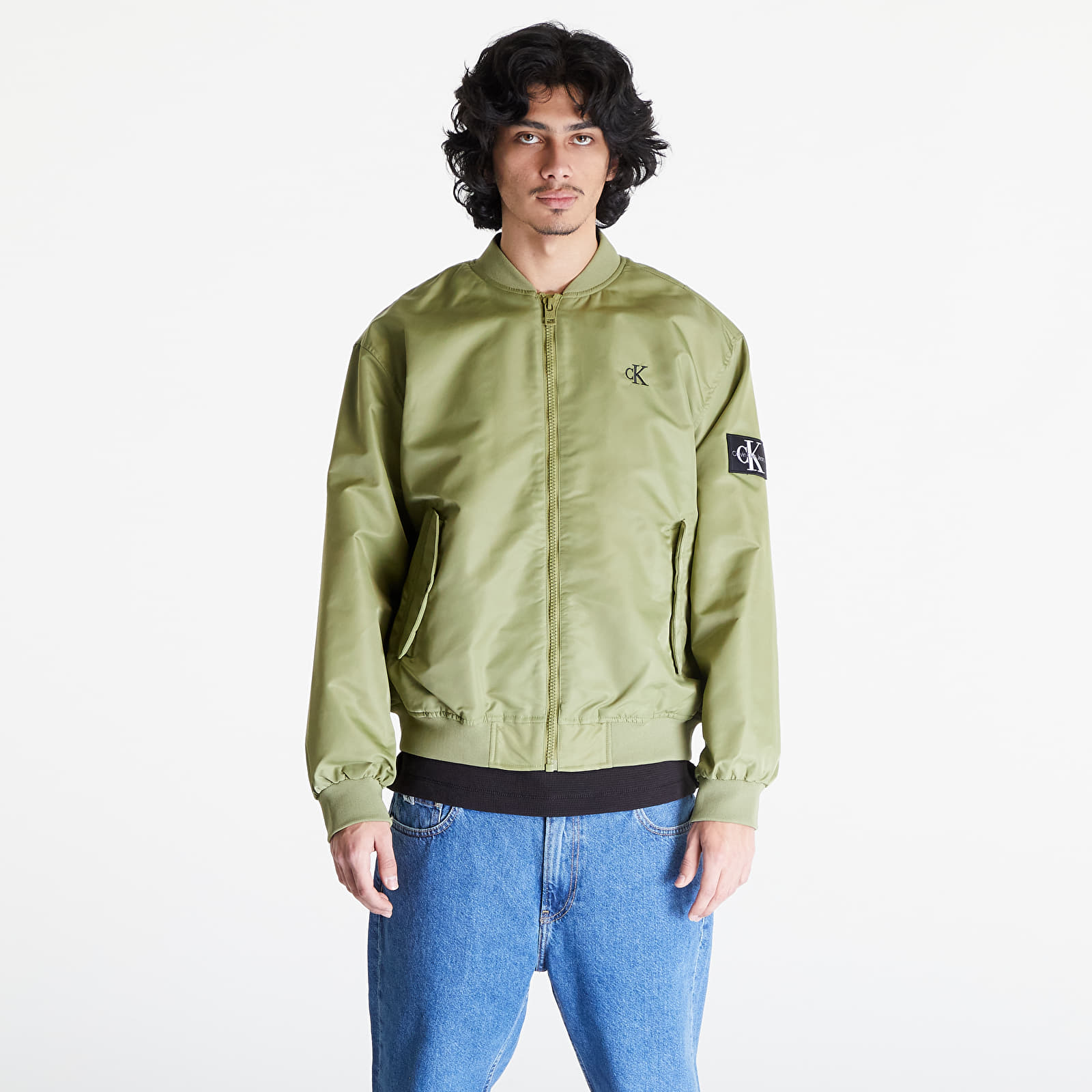Bomber Jackets Calvin Klein Jeans Bomber Jacket Dark Juniper
