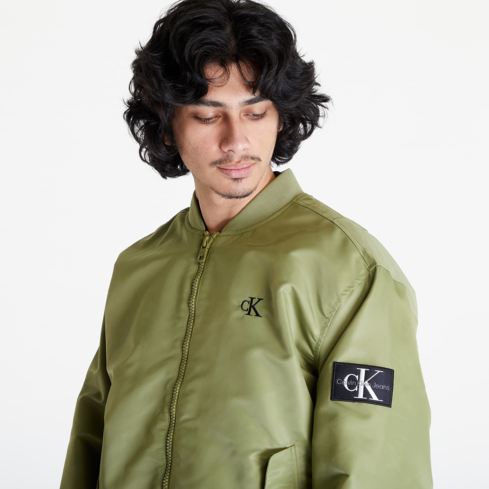 Bomber Jackets Calvin Klein Jeans Bomber Jacket Dark Juniper