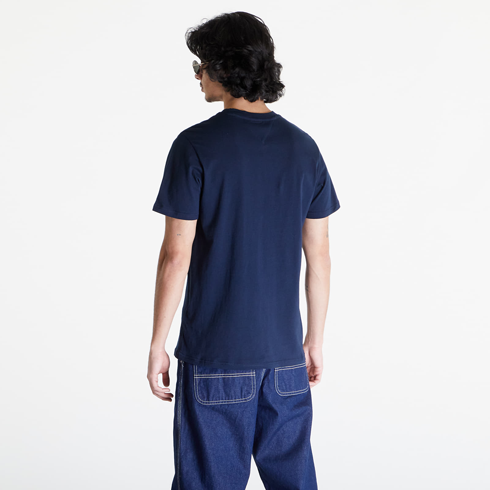T-shirts Tommy Jeans Slim Essential Flag Short Sleeve Tee Dark Night Navy