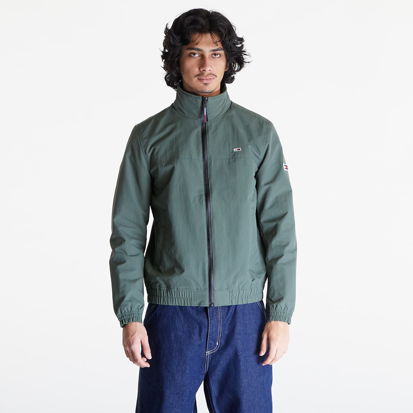 Coach Jackets Tommy Jeans Essential Casual Bomber Jacket Avalon Green