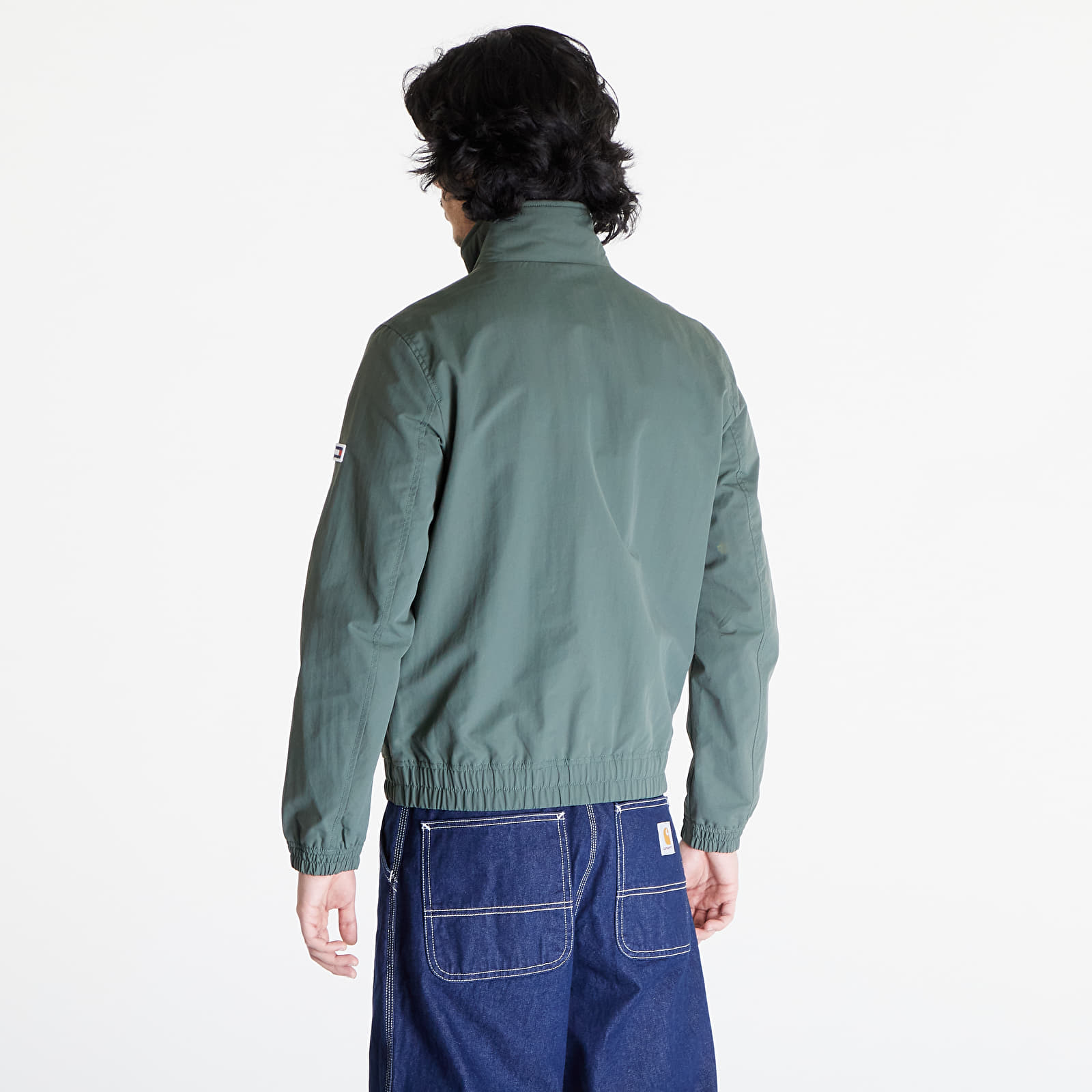 Coach Jackets Tommy Jeans Essential Casual Bomber Jacket Avalon Green