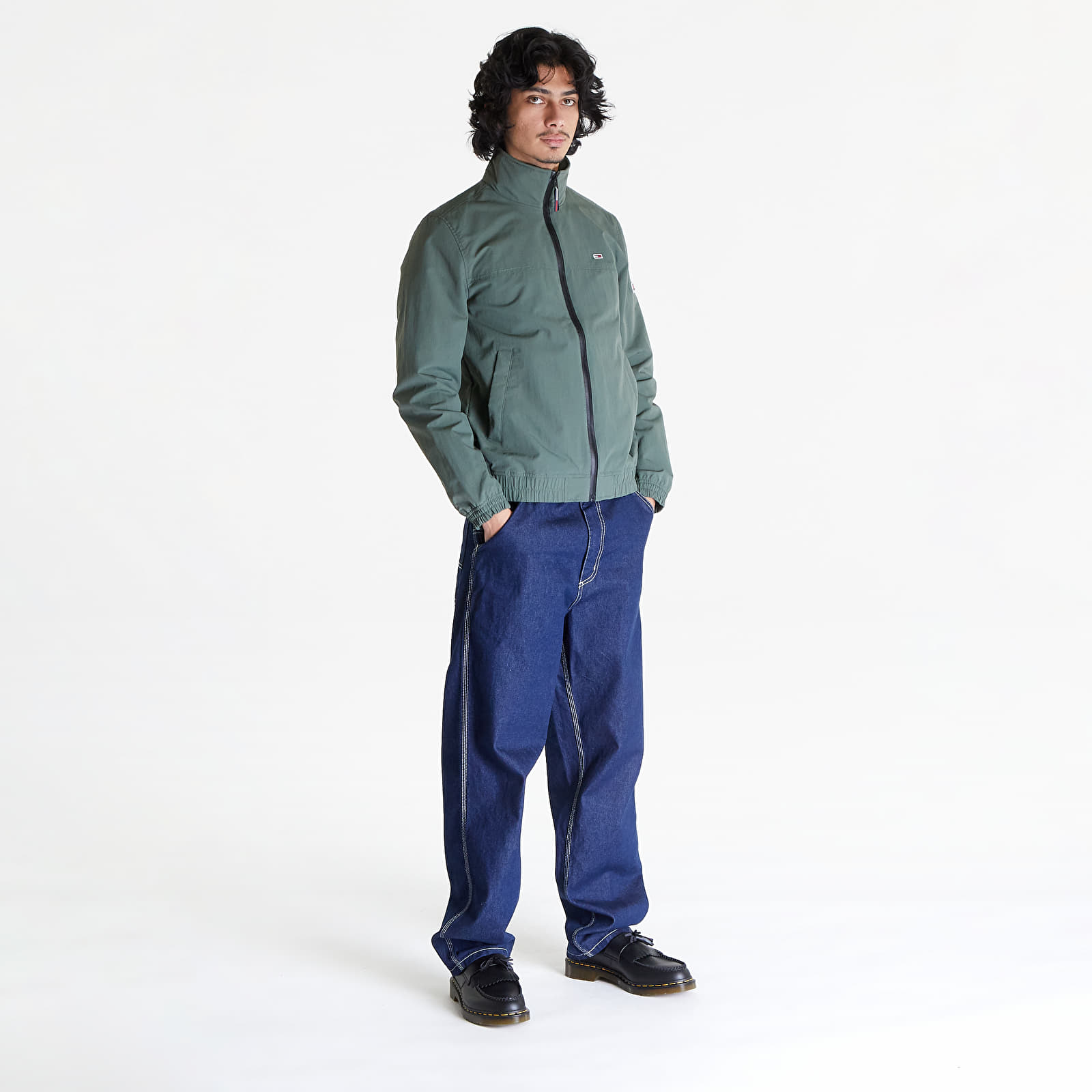 Coach Jackets Tommy Jeans Essential Casual Bomber Jacket Avalon Green