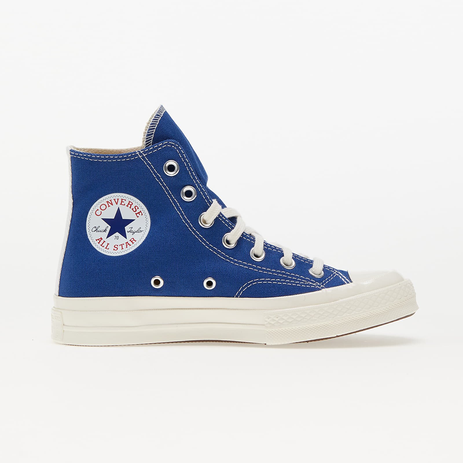 Încălțăminte și sneakerși pentru bărbați Converse x Comme des Garçons PLAY Chuck 70 Hi Blue/ Black/ Egret