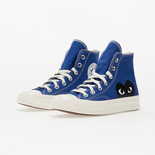 Converse x Comme des Garcons Play Chuck 70 Hi Blue Black Egret US 9