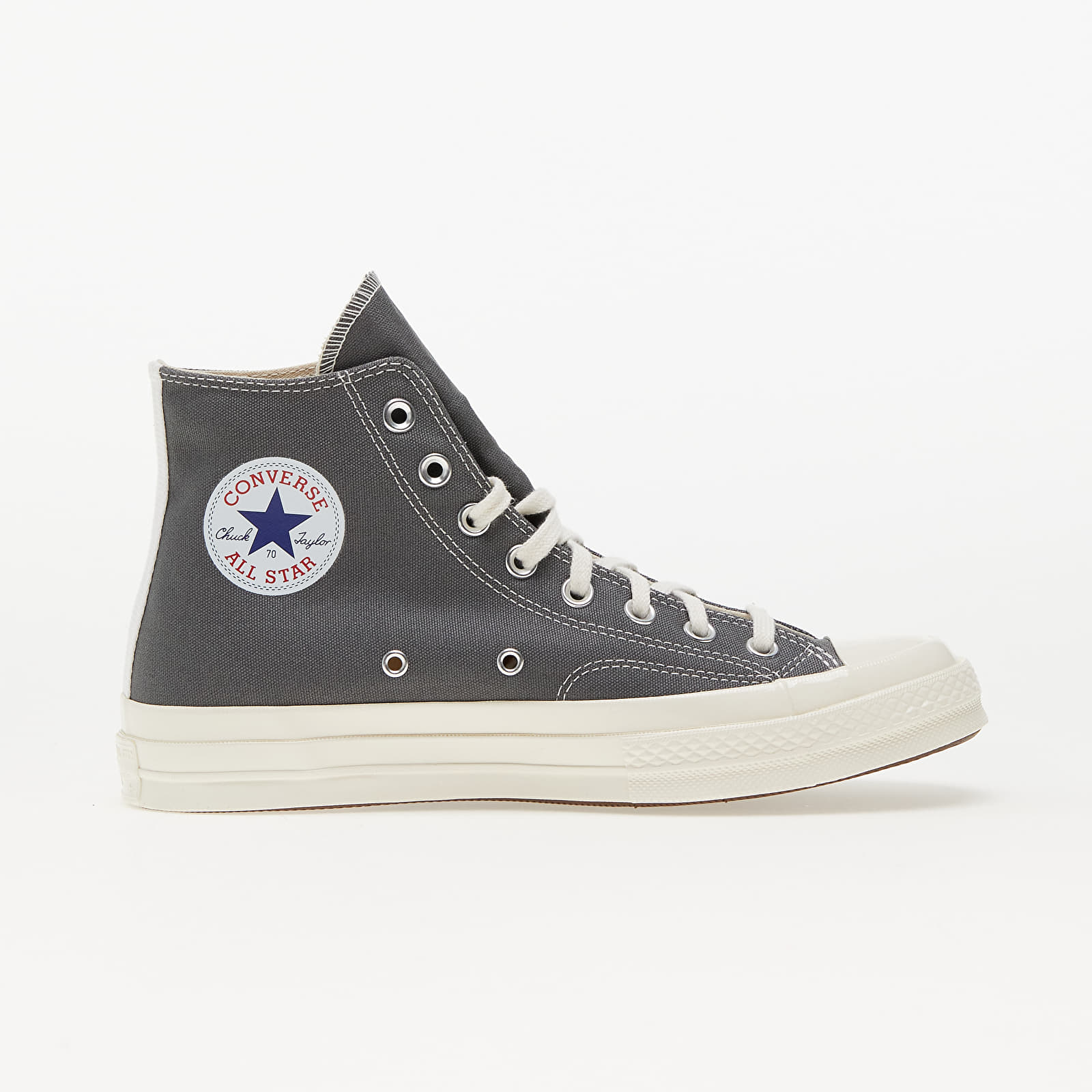 Herren Sneaker und Schuhe Converse x Comme des Garçons PLAY Chuck 70 Hi Gray/ Black/ Egret