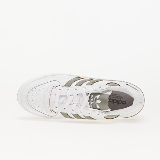 White adidas hotsell with silver stripes