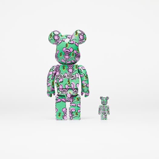 MEDICOM TOY - BE@RBRICK KEITH HARING SPECIAL 100％&amp;400％ Medicom BE@RBRICK Keith Haring #4 100% 400% Bearbrick Figure