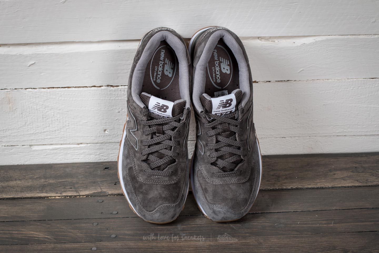 New balance 574 grey suede shop
