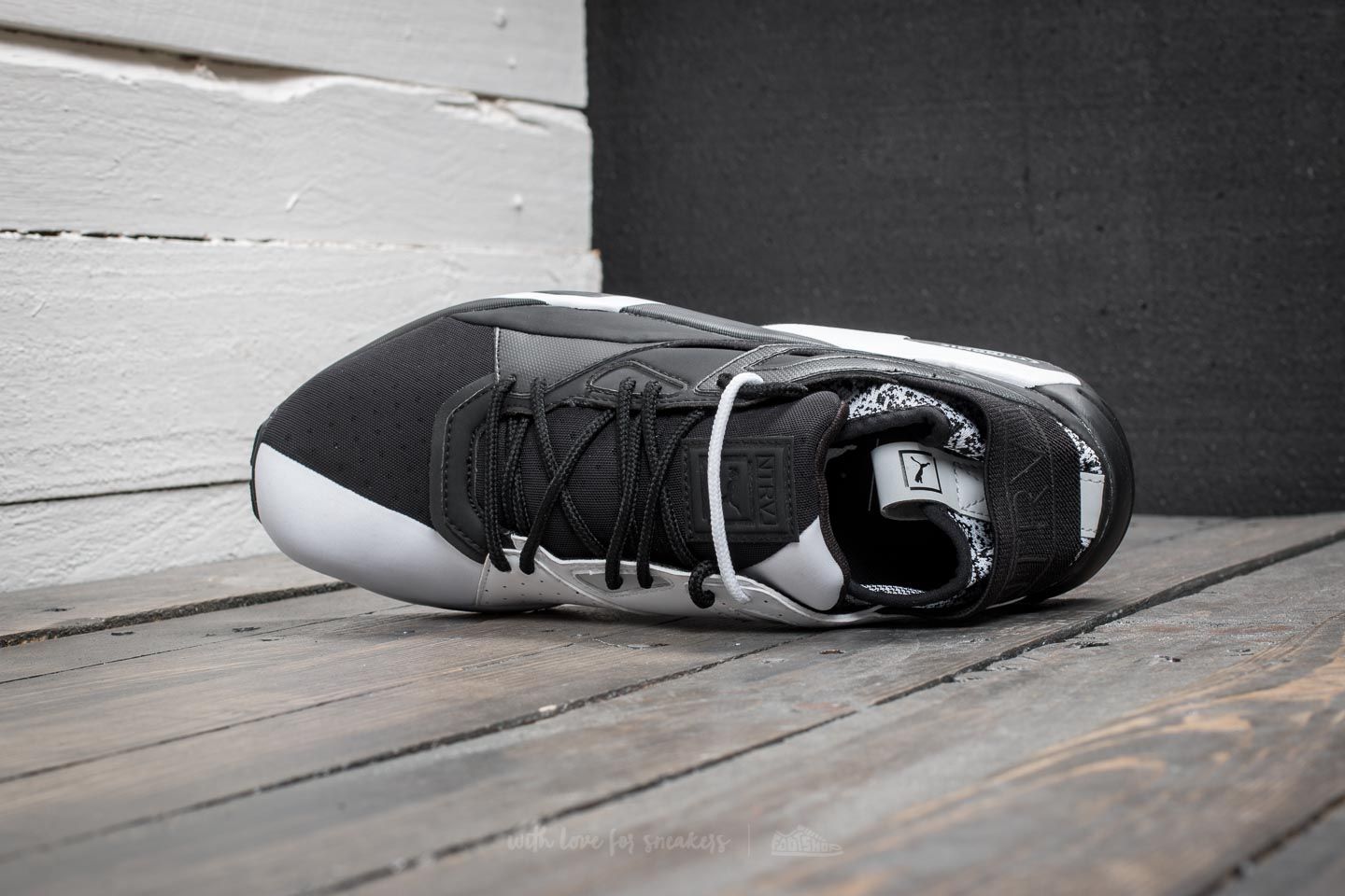 Men s shoes Puma x Staple B.O.G Sock Puma Black Puma White Footshop