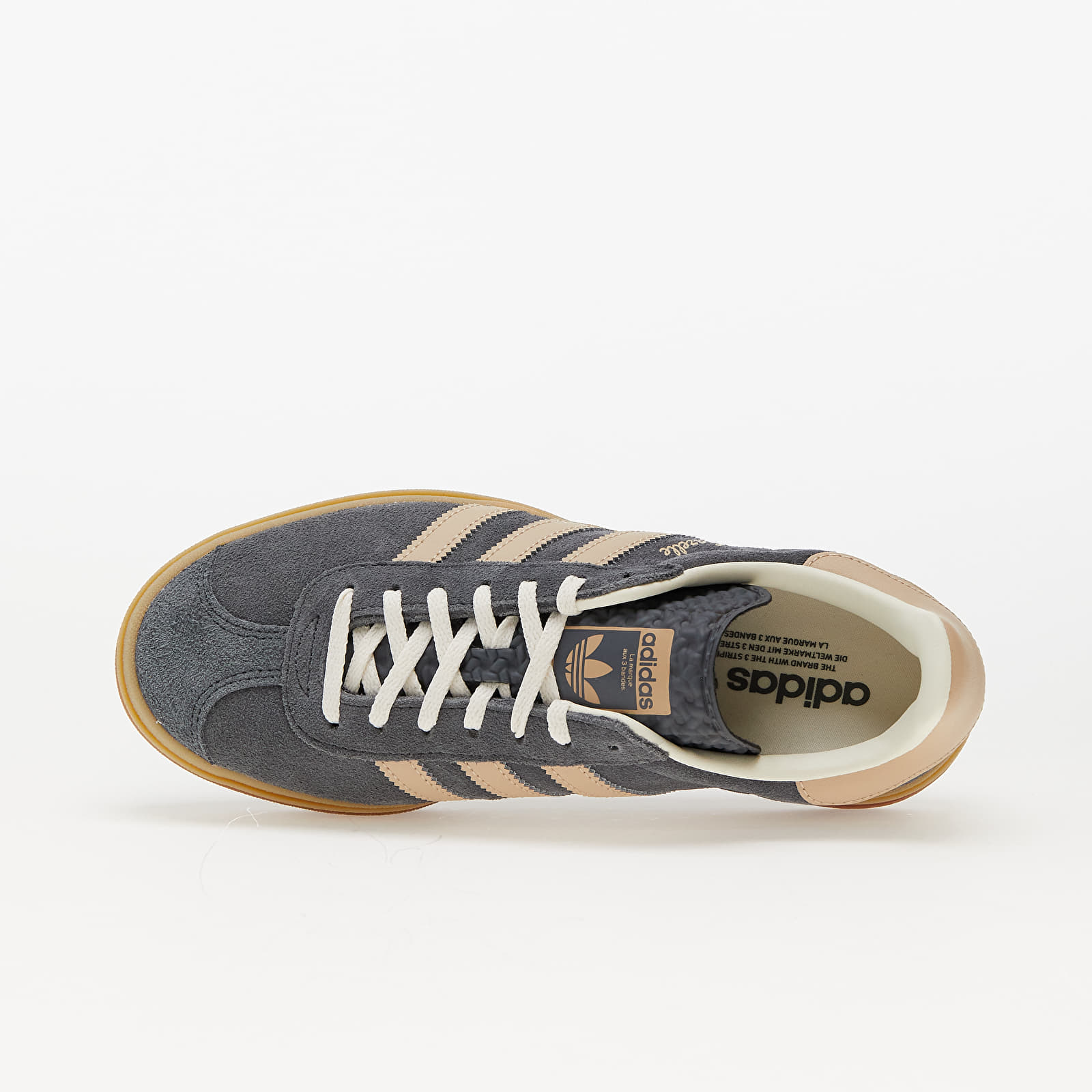 Dámske topánky a tenisky adidas Gazelle Bold W Grey Six/ Magic Beige/ Crew White