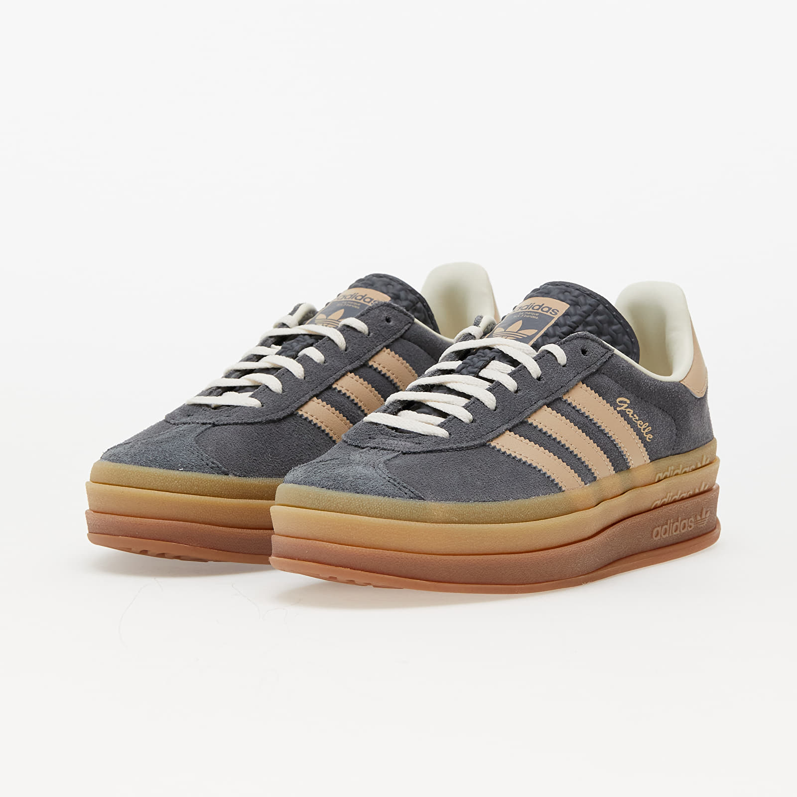 Dámske topánky a tenisky adidas Gazelle Bold W Grey Six/ Magic Beige/ Crew White