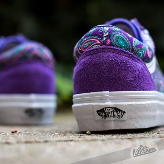 Women s shoes Vans Old Skool Paisley Violet True White Footshop