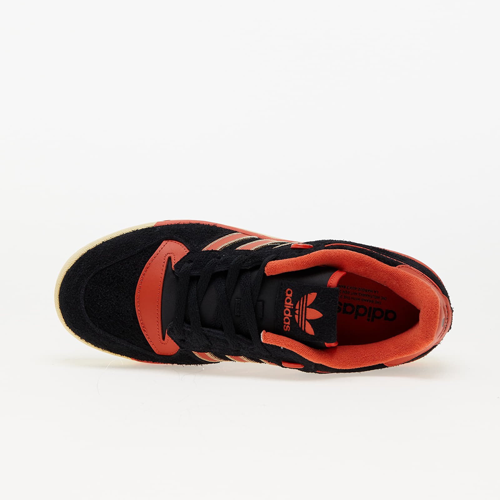Ανδρικά παπούτσια adidas Rivalry 86 Low Core Black/ Preloveded Red/ Easy Yellow