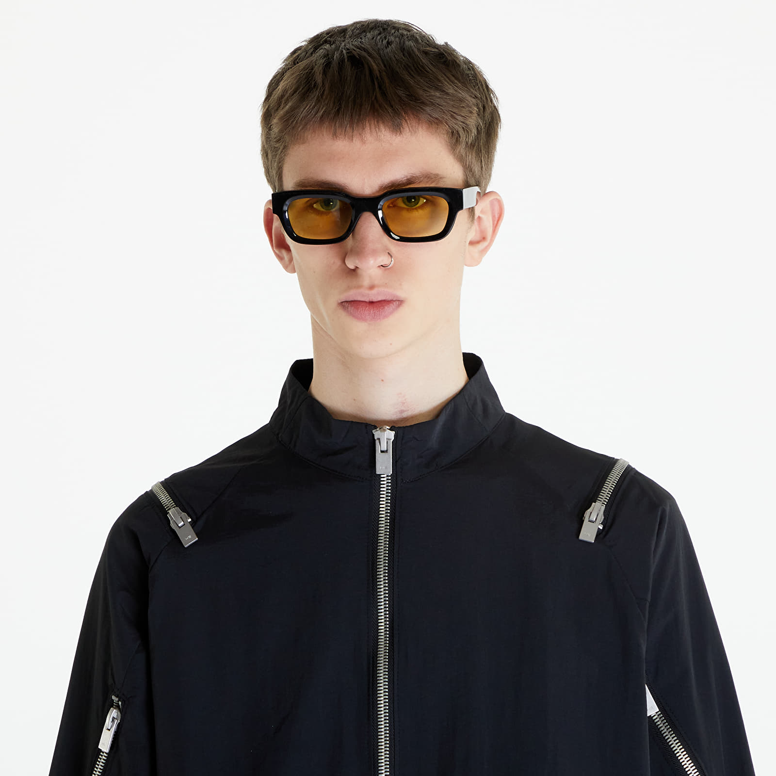 Dzsekik HELIOT EMIL Haze Windbreaker Jacket Black