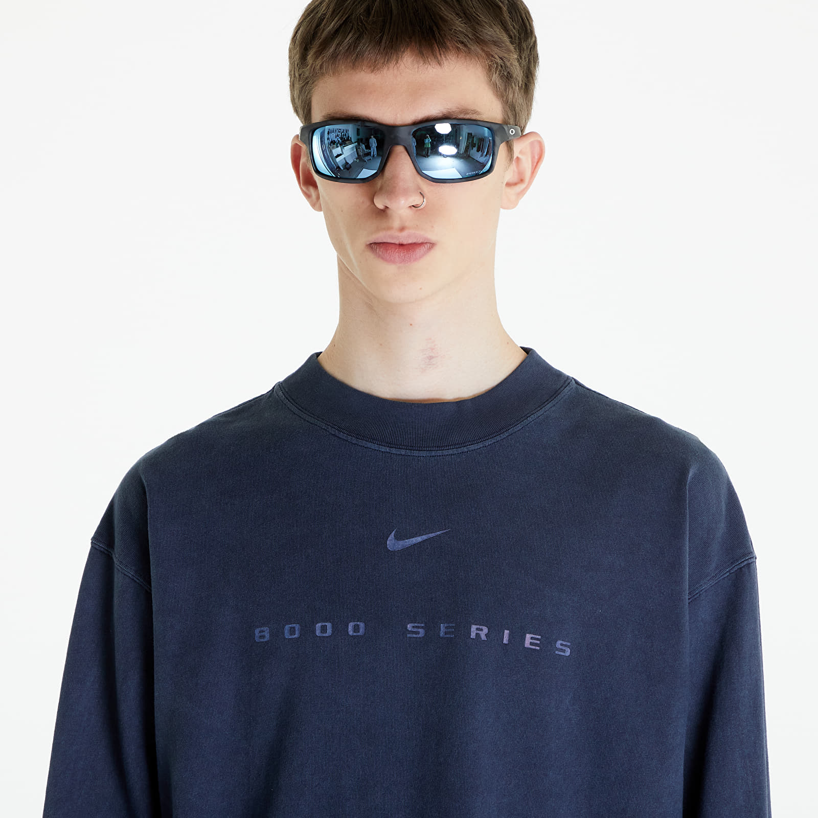 Trička Nike x NOCTA M NRG Long Sleeve Tee Mock Dark Obsidian