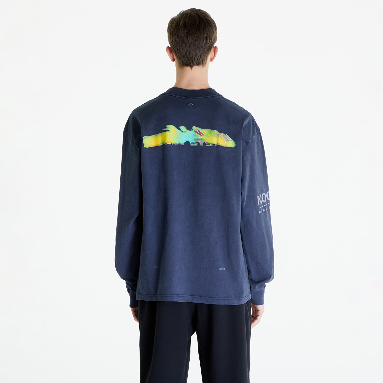 Trička Nike x NOCTA M NRG Long Sleeve Tee Mock Dark Obsidian
