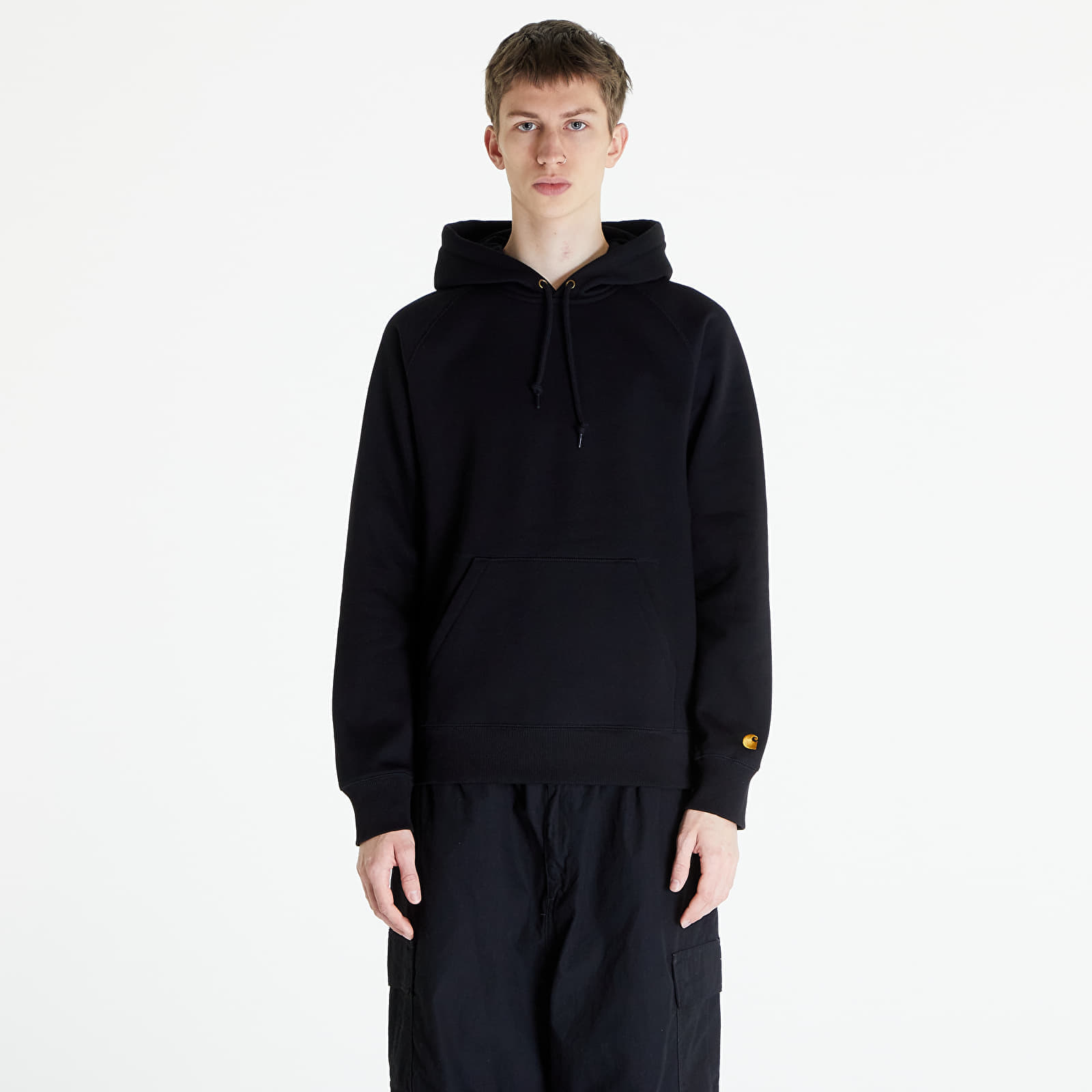 Hanorac Carhartt WIP Hooded Chase Sweat UNISEX Black/ Gold