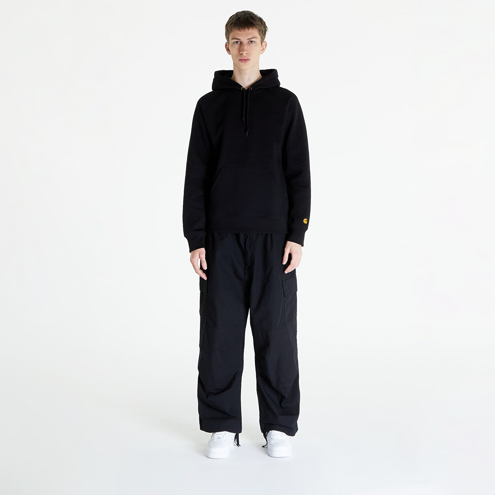 Kapuutsikud ja kampsunid Carhartt WIP Hooded Chase Sweat UNISEX Black/ Gold