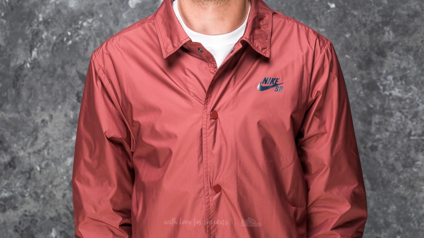 Jacken Nike SB Shield Coach Jacket Maroon