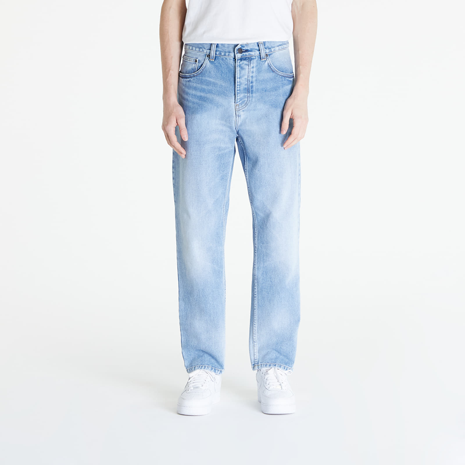Džínsy Carhartt WIP Newel Pant Blue