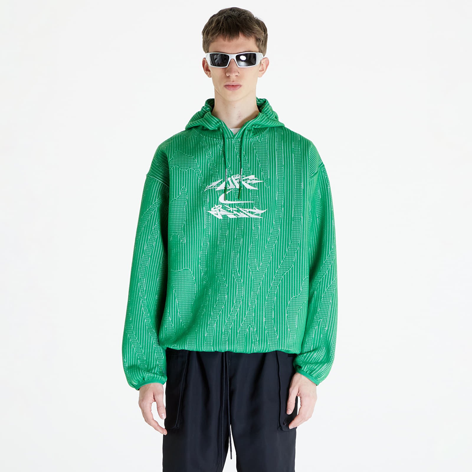 Felpe Nike x Off White Men s Engineered Hoodie Kelly Green Footshop