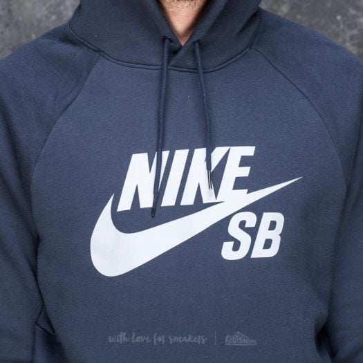 Hoodies and sweatshirts Nike SB Icon Pullover Hoodie Obsidian Hydrogen Blue Footshop