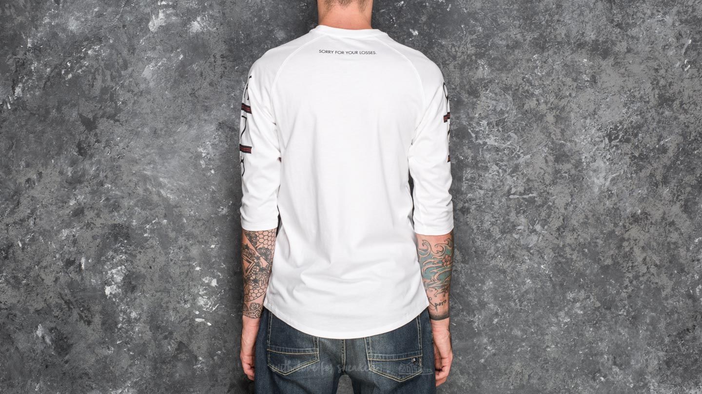 T-paidat ja paidat Jordan 6 Times 3/4 Raglan Tee White/ Black