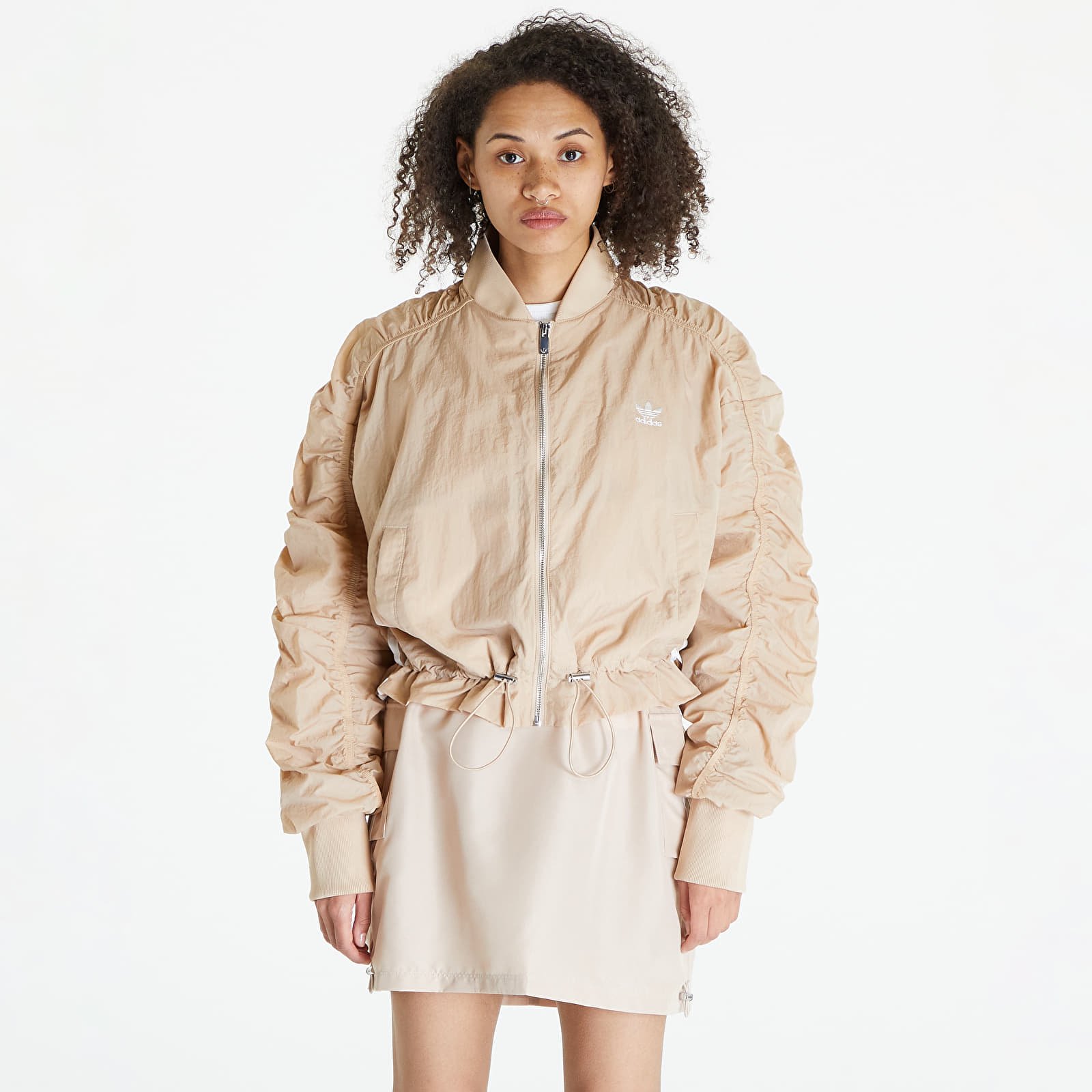 Bombery adidas Originals Lightweight Bomber Jacket Magic Beige