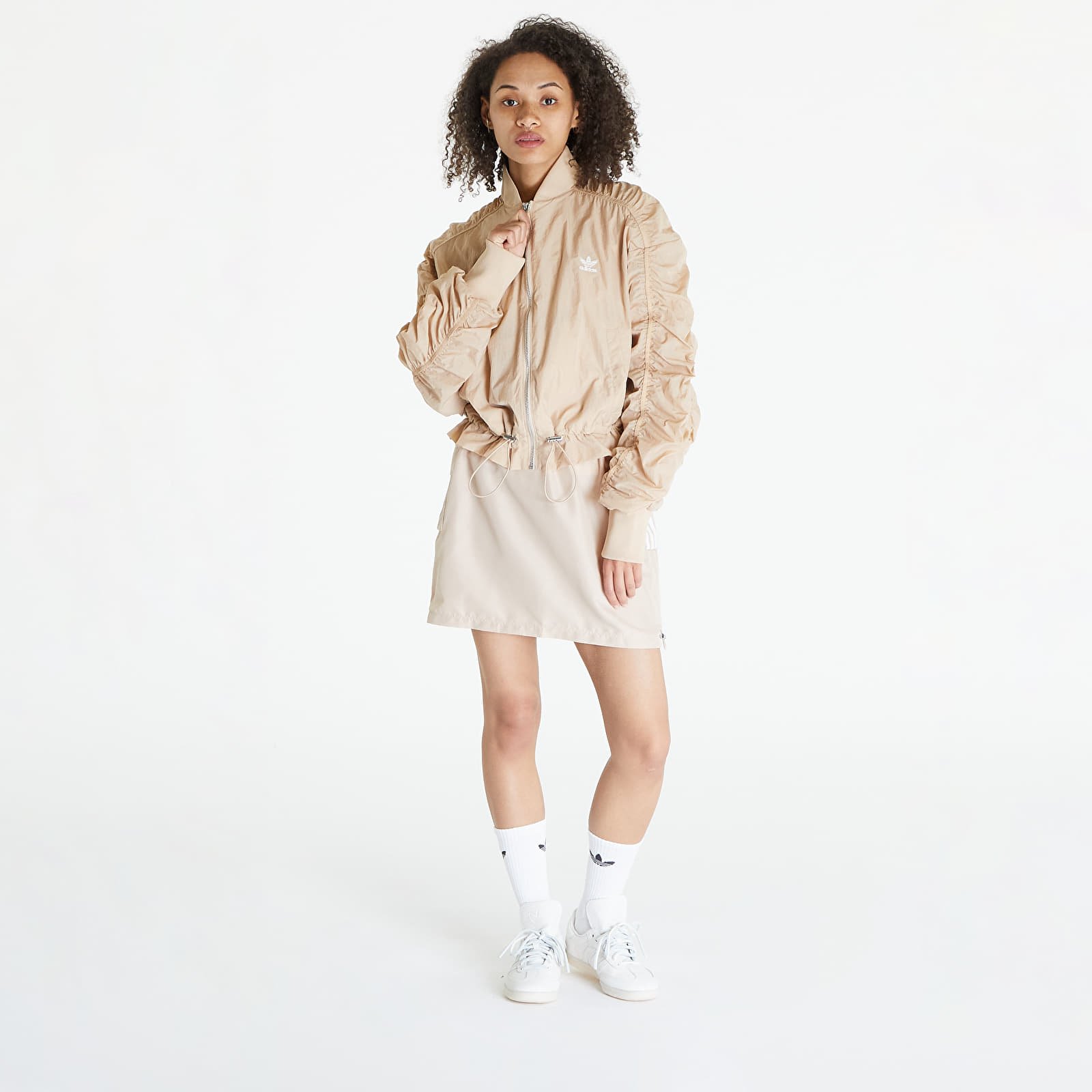 Bombery adidas Originals Lightweight Bomber Jacket Magic Beige