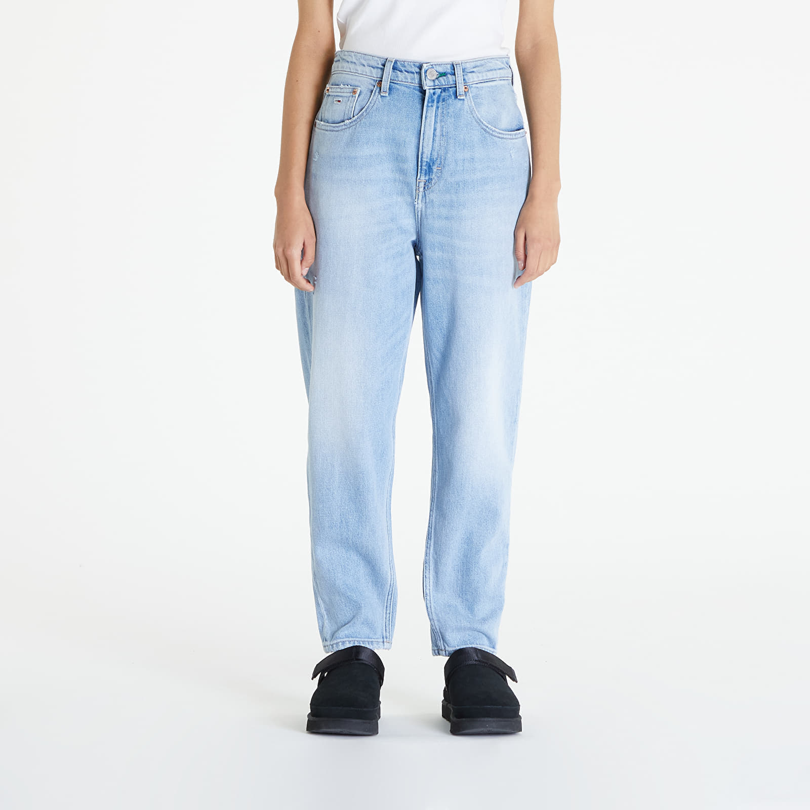 Levně Tommy Jeans Mom Jean Uh Tapered Jeans Denim Light