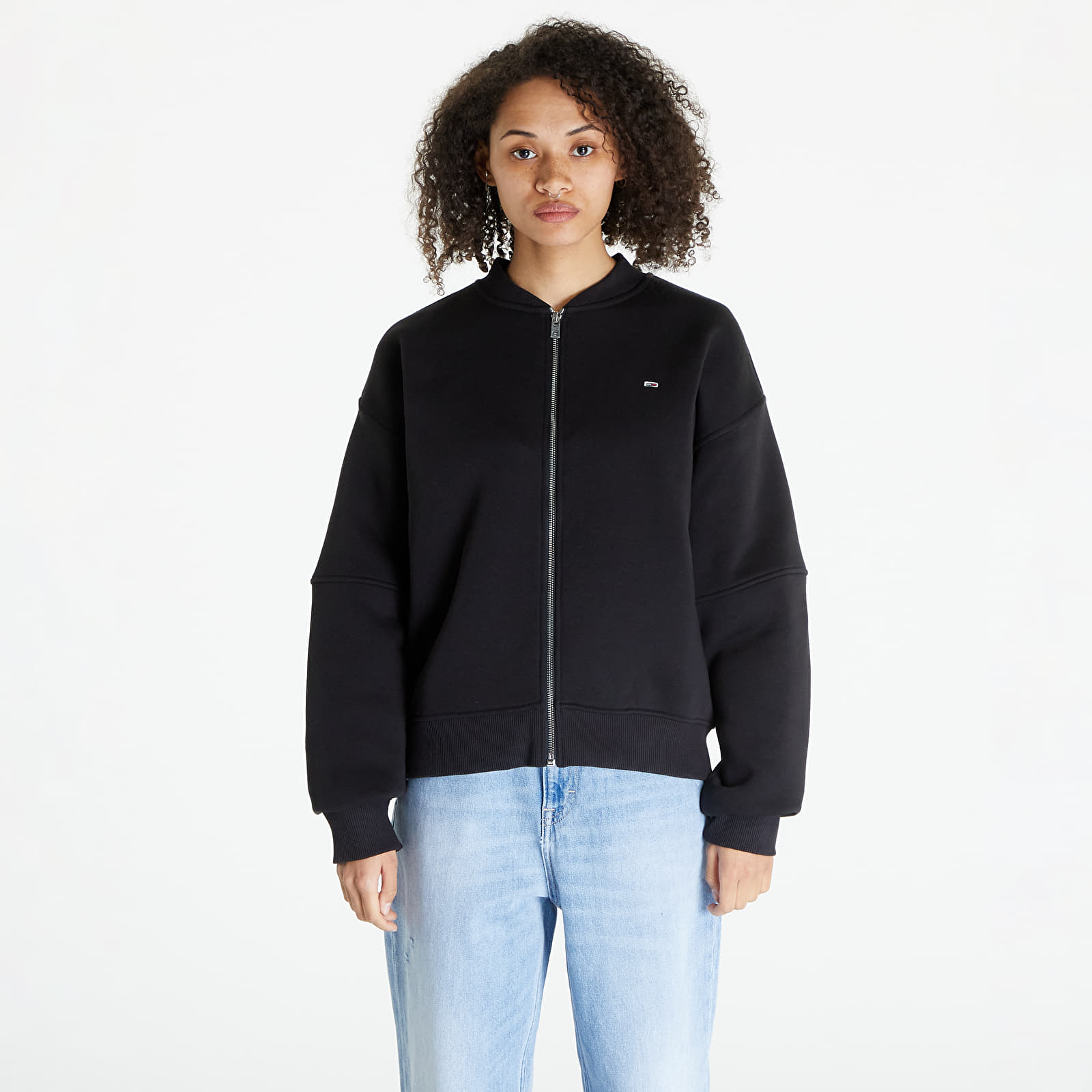 Bombery Tommy Jeans Zip Thru Bomber Black