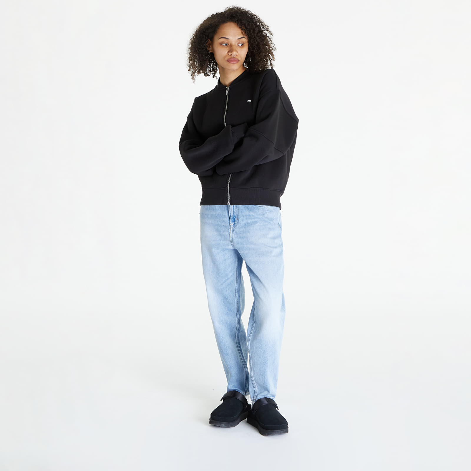 Bombery Tommy Jeans Zip Thru Bomber Black